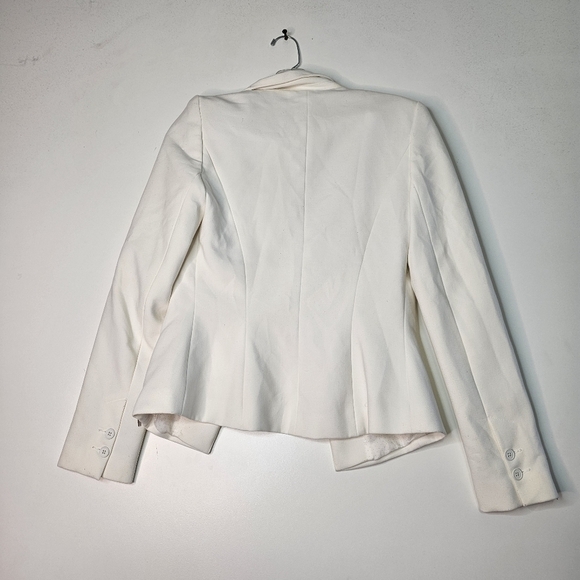 Zara Women's White Blazer One Button Closure  Size Small - Picture 7 of 9